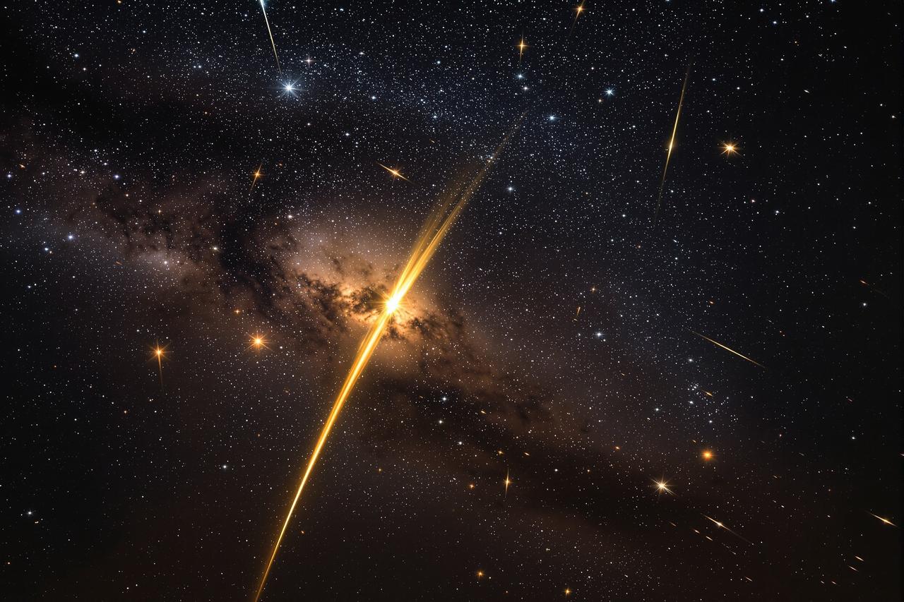 黄果短剧 - 每一粒星尘都是好故事 黄果短剧 - 星空宇宙主题背景